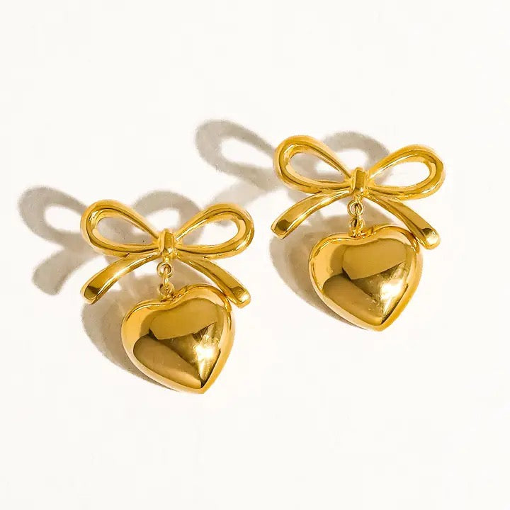 Love Note Bow Earring